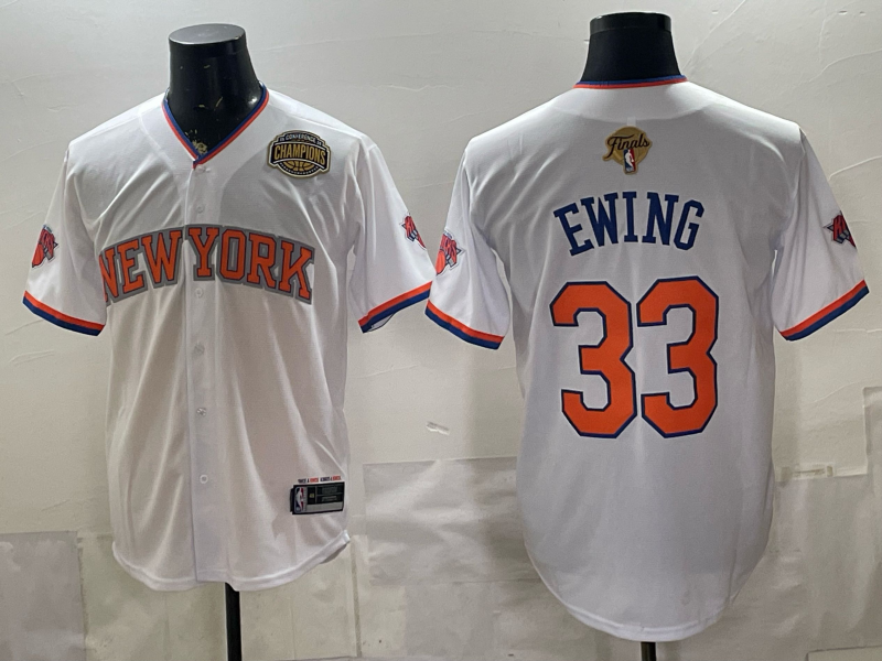 Youth New York Knicks #33 Ewing white 2026 Nike NBA jersey 0627001